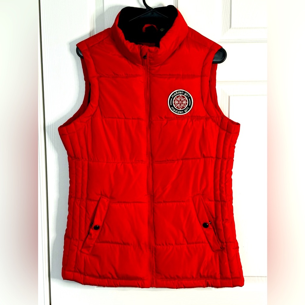 Madden Girl Red Puffer Vest